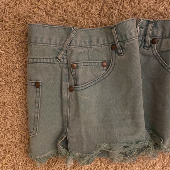 Free People Studded Jean Shorts - Picture 8 of 8